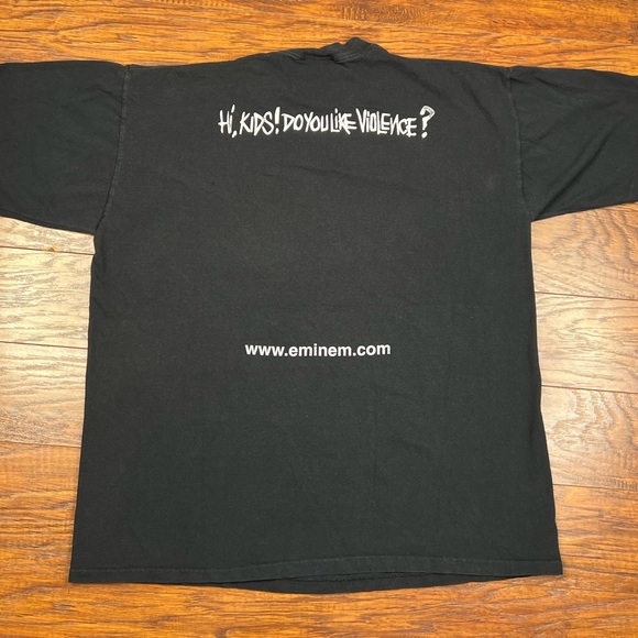 Vintage 1999 Eminem Hello My name is T-Shirt XL 90s Hip Hop Rap Slim Shady - Picture 9 of 12